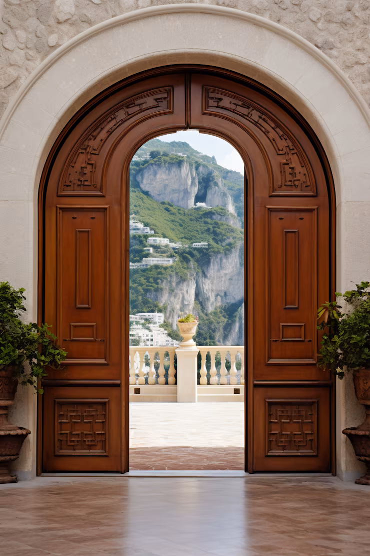 Sustainably harvested hardwood logs at a Philippines Wood processing facility.